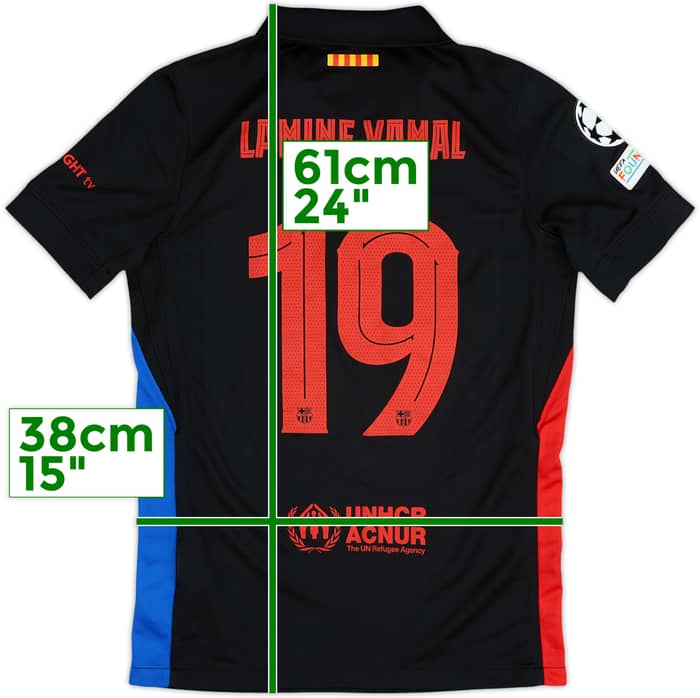 2024-25 Barcelona Away Shirt Lamine Yamal #19 - 9/10 - (M.Boys)