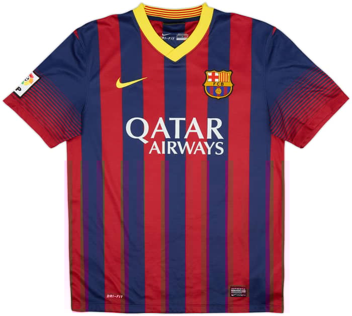 2013-14 Barcelona Home Shirt Messi #10 - 9/10 - (M)