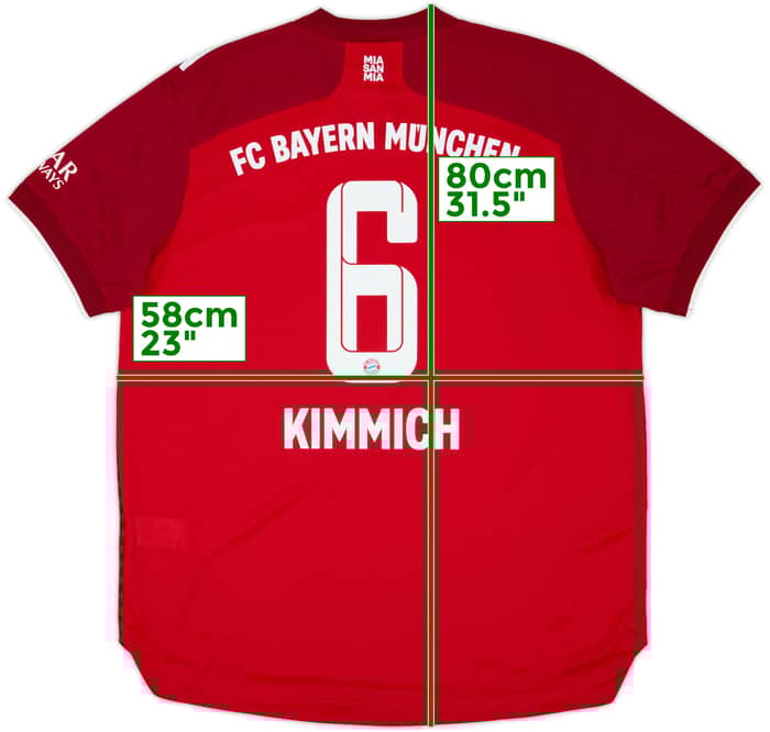 2021-22 Bayern Munich Authentic Home Shirt Kimmich #6 (XL)