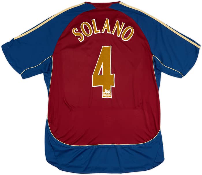 2006-07 Newcastle Away Shirt Solano #4 - 6/10 - (XL)