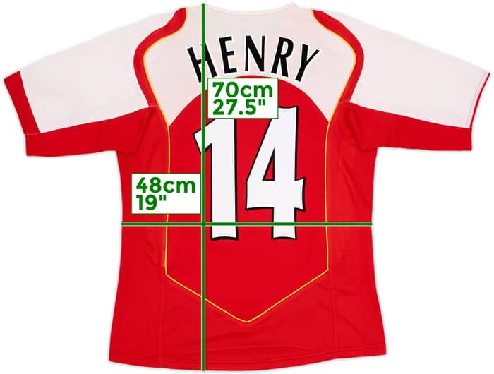 2004-05 Arsenal Home Shirt Henry #14 - 6/10 - (S)