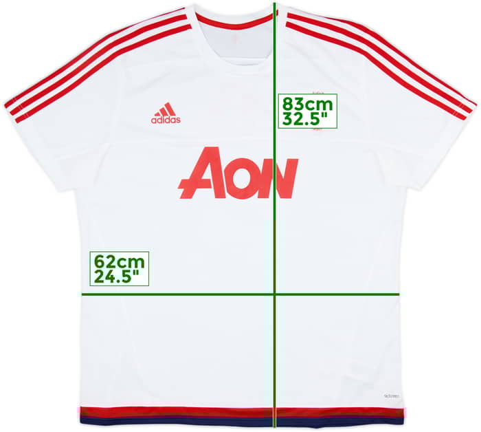 2015-16 Manchester United adizero Training Shirt - 10/10 - (XXL)