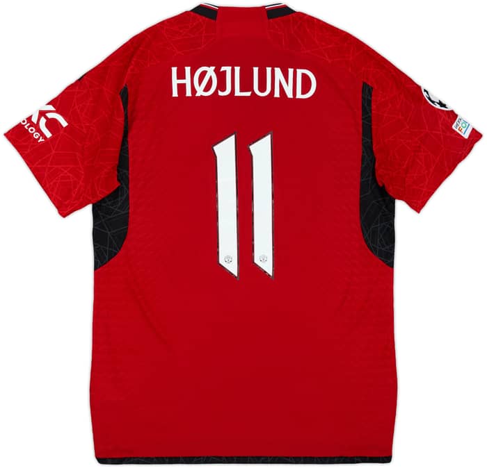 2023-24 Manchester United Authentic Home Shirt Højlund #11 - 8/10 - (L)