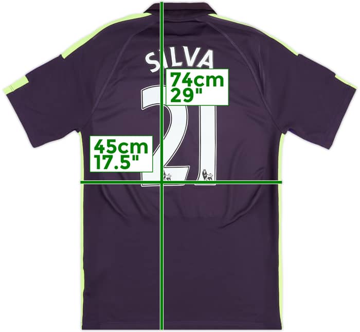 2014-15 Manchester City Third Shirt Silva #21 - 6/10 - (S)