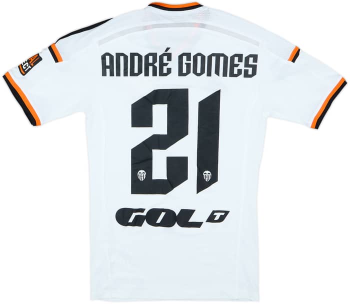 2014-15 Valencia Home Shirt Andre Gomes #21 - 9/10 - (S)