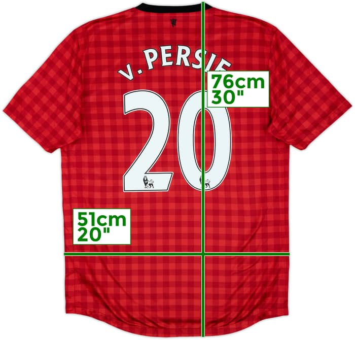 2012-13 Manchester United Home Shirt V.Persie #20 - 8/10 - (M)