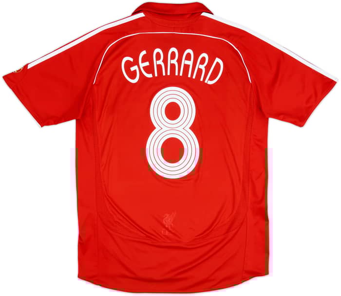 2006-08 Liverpool Home Shirt Gerrard #8 - 5/10 - (M)