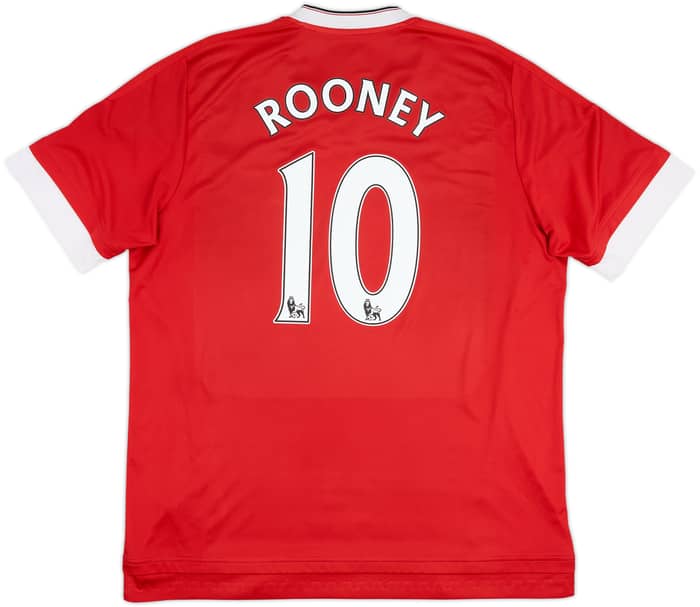 2015-16 Manchester United Home Shirt Rooney #10 - 6/10 - (XL)