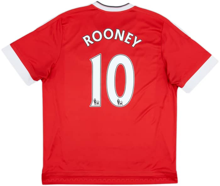 2015-16 Manchester United Home Shirt Rooney #10 - 5/10 - (XL)