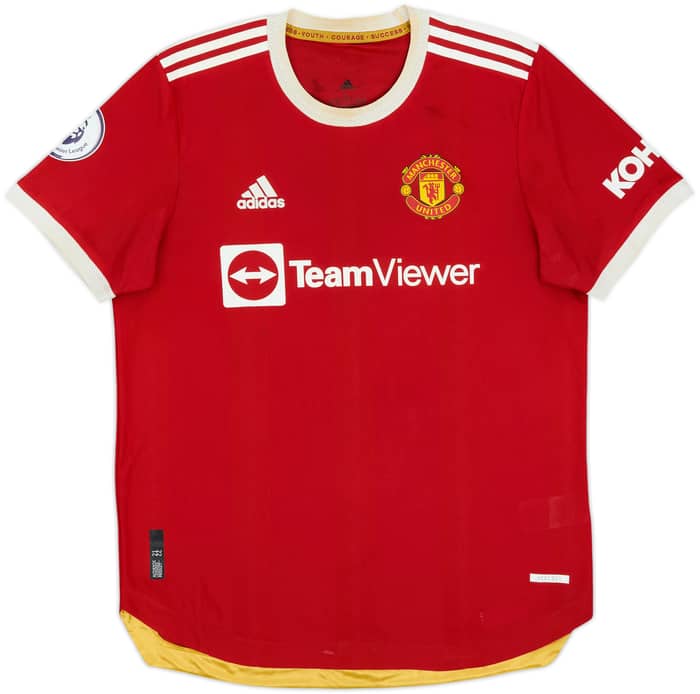 2021-22 Manchester United Authentic Home Shirt Sancho #25 - 5/10 - (L)