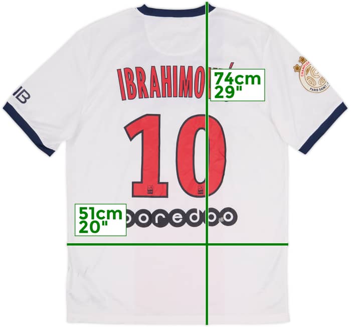 2013-14 Paris Saint-Germain Away Shirt Ibrahimovic #10 - 6/10 - (M)