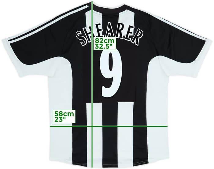 2001-03 Newcastle Home Shirt Shearer #9 - 6/10 - (XL)