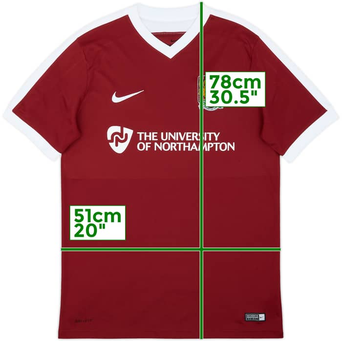 2016-17 Northampton Home Shirt - 9/10 - (L)