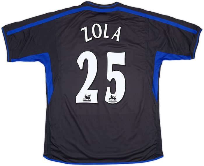 2002-04 Chelsea Away Shirt Zola #25 - 8/10 - (L)