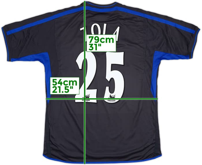 2002-04 Chelsea Away Shirt Zola #25 - 8/10 - (L)