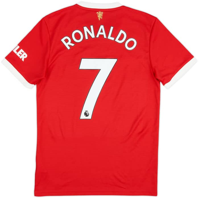 2021-22 Manchester United Home Shirt Ronaldo #7 - 8/10 - (S)