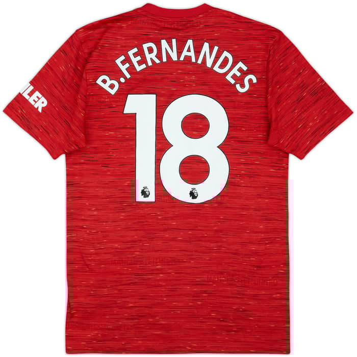 2020-21 Manchester United Home Shirt B.Fernandes #18 - 6/10 - (S)