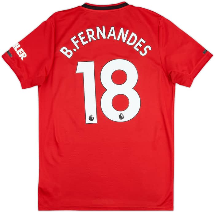 2019-20 Manchester United Home Shirt B.Fernandes #18 - 6/10 - (M)