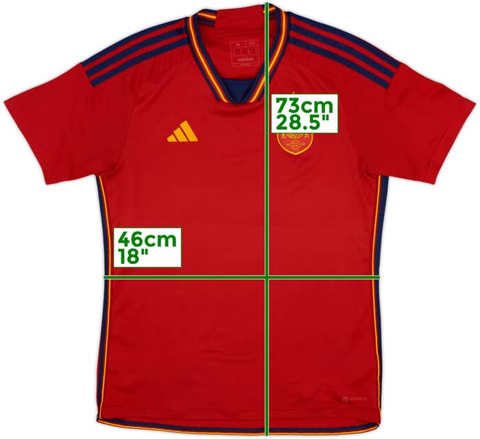 2022-23 Spain Home Shirt - 10/10 - (M)
