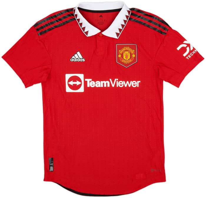 2022-23 Manchester United Authentic Home Shirt Ronaldo #7 - 8/10 - (S)