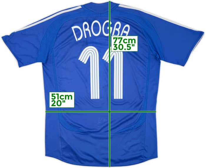2006-08 Chelsea Home Shirt Drogba #11 - 5/10 - (L)