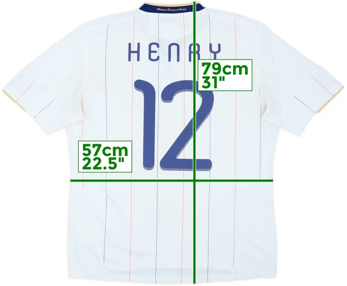 2009-10 France Away Shirt Henry #12 - 6/10 - (L)