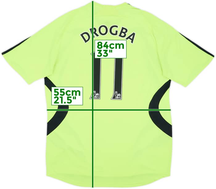 2007-08 Chelsea Away Shirt Drogba #11 - 7/10 - (L)