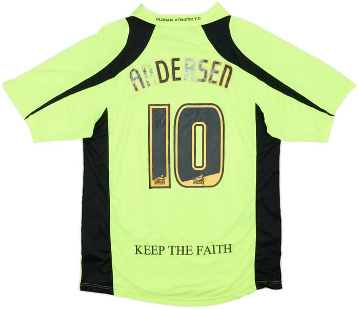 2008-09 Oldham Away Shirt Andersen #10 - 3/10 - (XL)