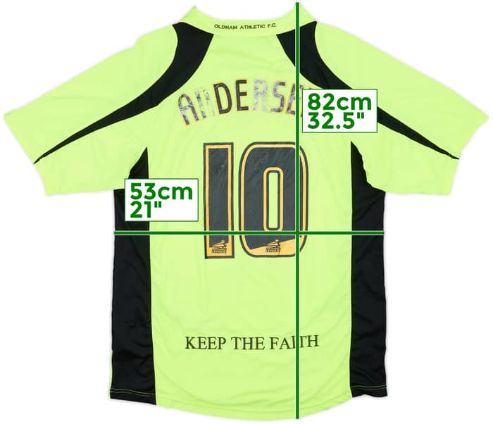 2008-09 Oldham Away Shirt Andersen #10 - 3/10 - (XL)