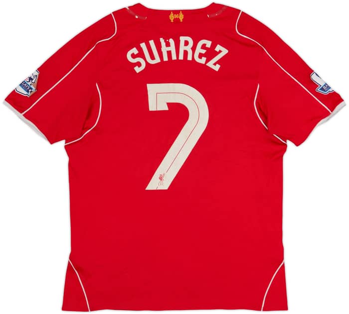 2014-15 Liverpool Home Shirt Suarez #7 - 4/10 - (M)