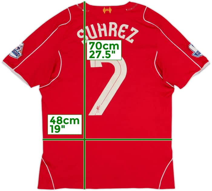 2014-15 Liverpool Home Shirt Suarez #7 - 4/10 - (M)