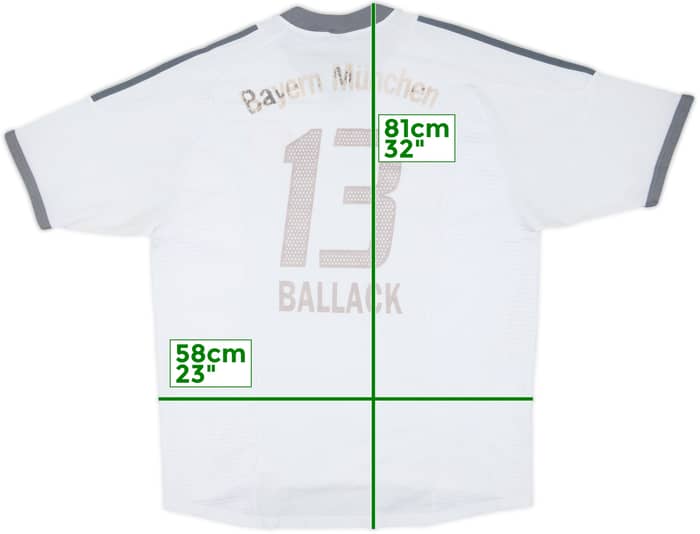 2002-03 Bayern Munich Away Shirt Ballack #13 - 4/10 - (XL)