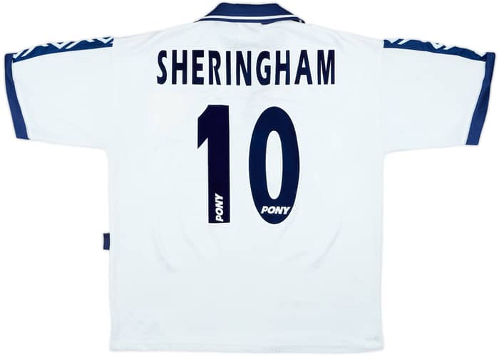 1995-97 Tottenham Home Shirt Sheringham #10 - 7/10 - (L)