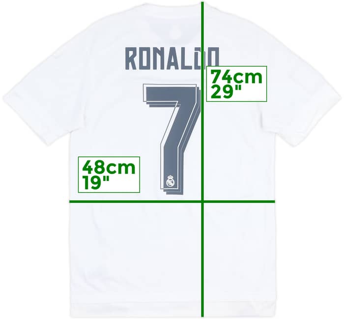 2015-16 Real Madrid Home Shirt Ronaldo #7 - 6/10 - (M)