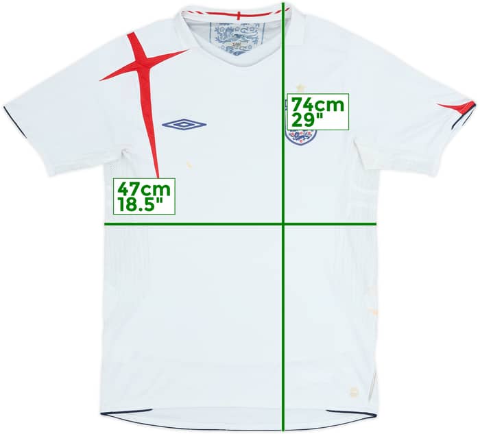 2005-07 England Home Shirt - 5/10 - (S)