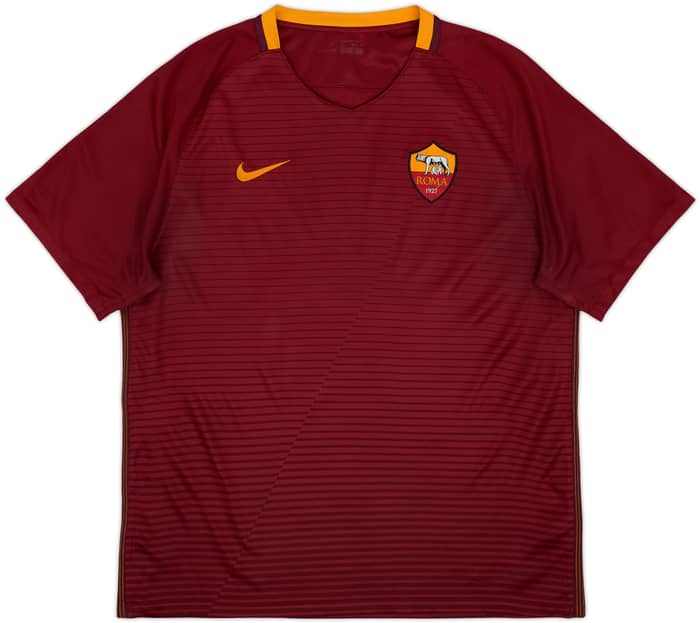 2016-17 Roma Home Shirt Dzeko #9 - 9/10 - (XL)
