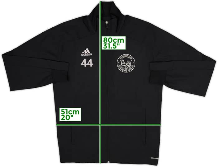 2019-20 FC Schlossberg Player Issue adidas Track Jacket #44 - 5/10 - (M)