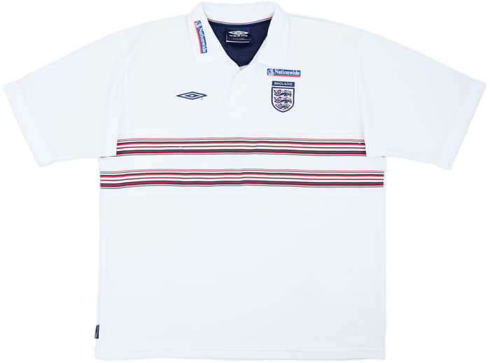 2002-04 England Umbro Polo Shirt - 7/10 - (XXL)