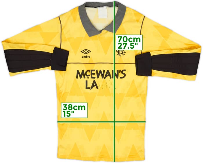 1987-90 Rangers GK Shirt #1 - 4/10 - (S)