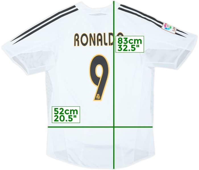 2004-05 Real Madrid Player Issue Home Shirt Ronaldo #9 - 8/10 - (L)