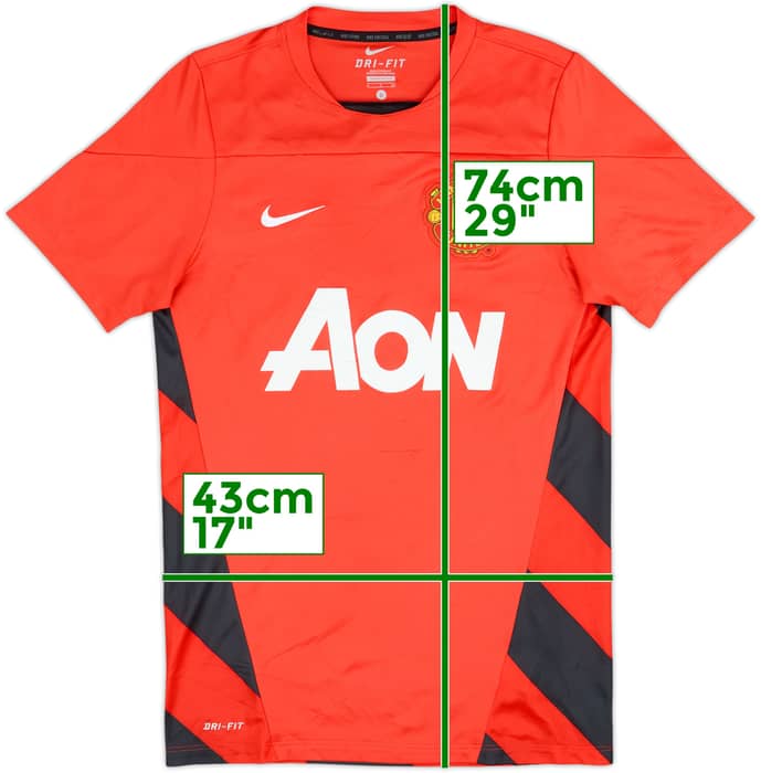 2013-14 Manchester United Nike Training Shirt - 8/10 - (S)