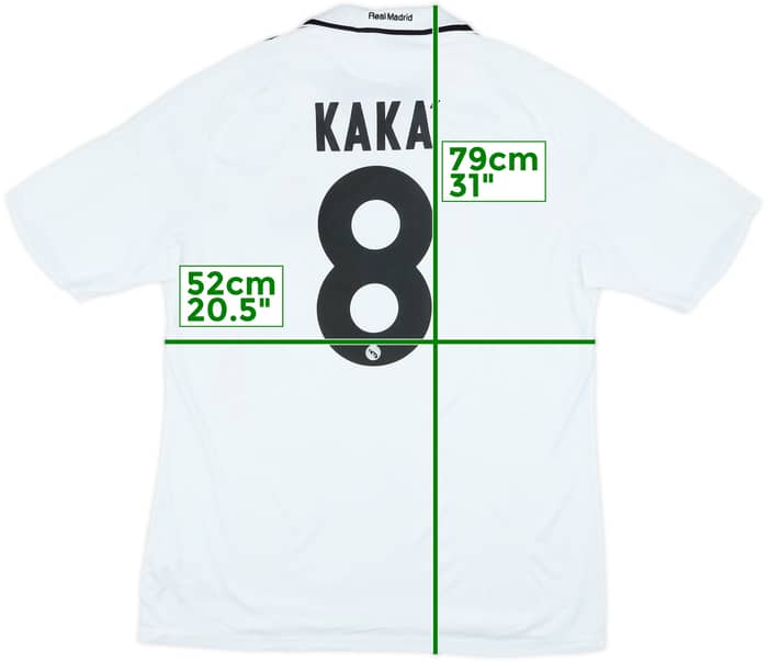 2008-09 Real Madrid Home Shirt Kaka #8 - 6/10 - (L)