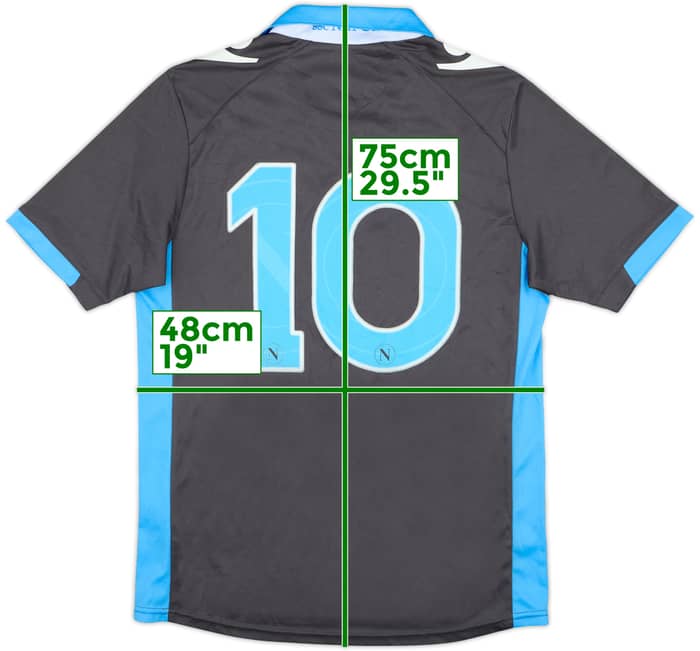 2011-12 Napoli Away Shirt #10 - 8/10 - (S)