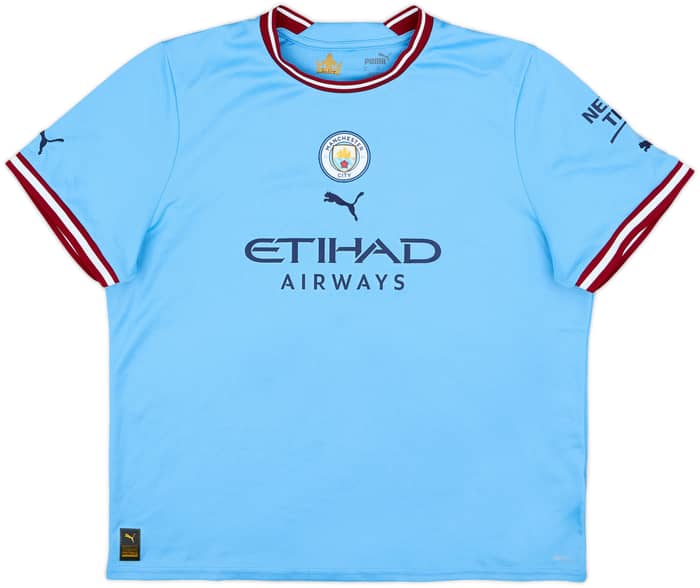 2022-23 Manchester City Home Shirt Stones #5 - 8/10 - (Women's M)