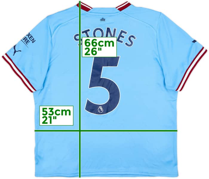 2022-23 Manchester City Home Shirt Stones #5 - 8/10 - (Women's M)