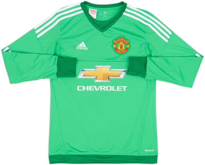 2015-16 Manchester United GK Shirt De Gea #1 - 8/10 - (XL.Boys)