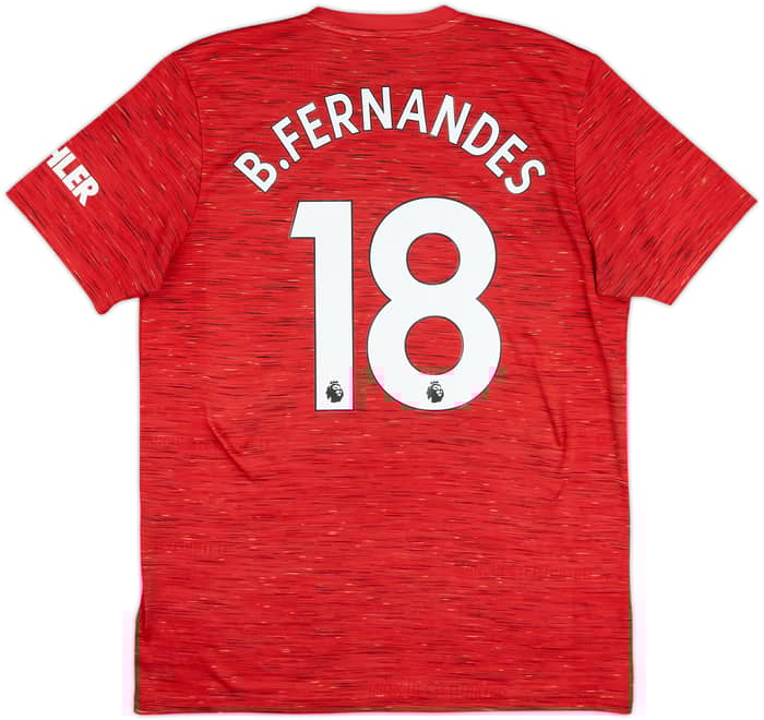 2020-21 Manchester United Home Shirt B.Fernandes #18 - 5/10 - (L)