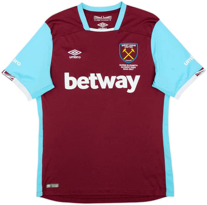 2016-17 West Ham Home Shirt Noble #16 - 7/10 - (L)