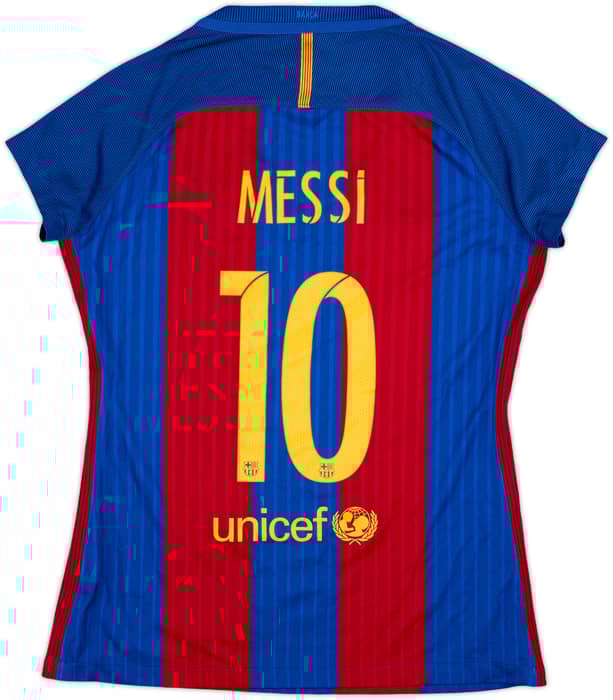2016-17 Barcelona Home Shirt Messi #10 - 7/10 - (Women's M)