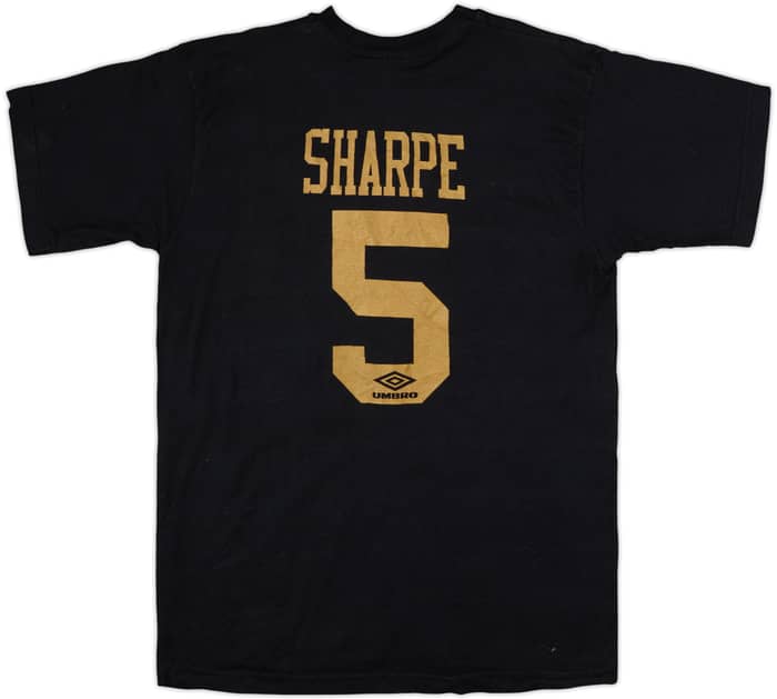 1994-96 Manchester United Umbro Graphic Tee Sharpe #5 - 7/10 - (M)